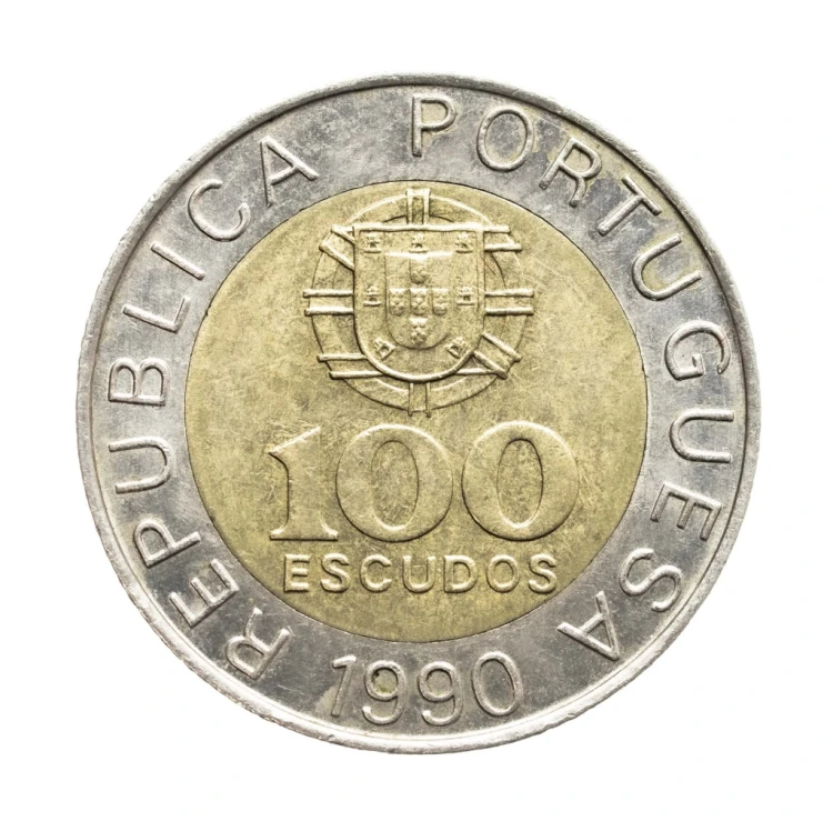 Portugalia, 100 eskudo Pedro Nunes (portugalski matematyk), 1990 rok.