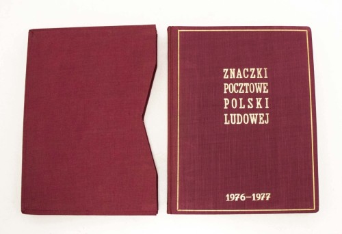 KLASER ZE ZNACZKAMI, ZNACZKI POCZTOWE POLSKI LUDOWEJ TOM XII, 1976-1977