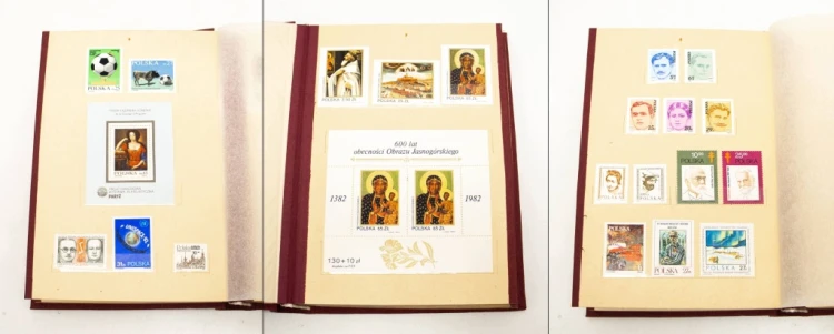 KLASER ZE ZNACZKAMI, ZNACZKI POCZTOWE POLSKI LUDOWEJ TOM XV, 1982-1984