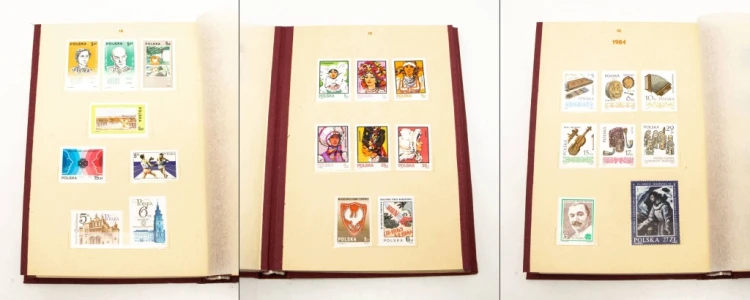 KLASER ZE ZNACZKAMI, ZNACZKI POCZTOWE POLSKI LUDOWEJ TOM XV, 1982-1984
