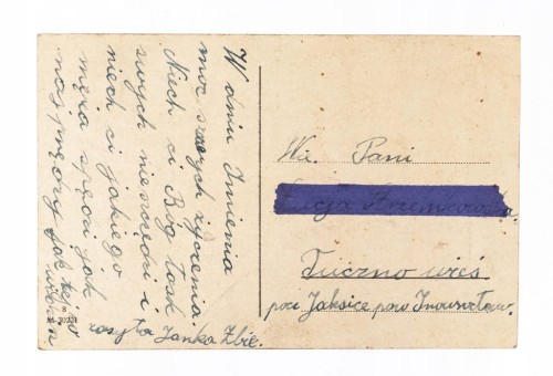 STARA POCZTÓWKA IMIENINOWA - TUCZNO l. 40
