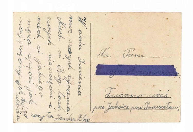 STARA POCZTÓWKA IMIENINOWA - TUCZNO l. 40