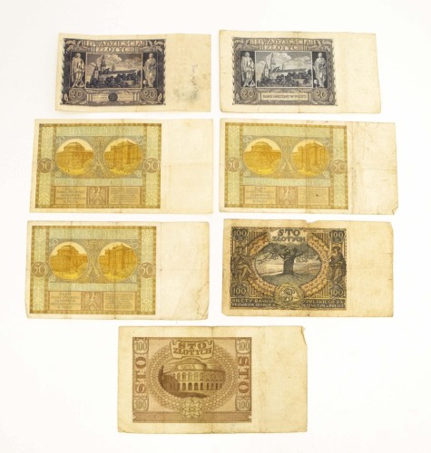 ZESTAW BANKNOTÓW POLSKICH 1929-1940