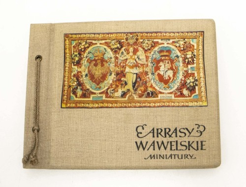 STARY ALBUM ARRASY ZAMKU WAWELSKIEGO W MINIATURZE, KRAKÓW PRL