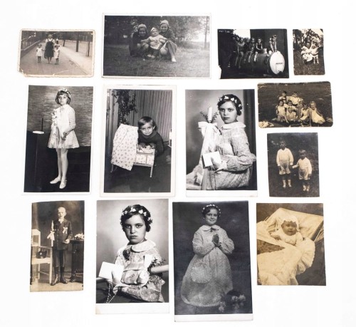 ZESTAW STARYCH FOTOGRAFII RODZINNYCH Z DZIEĆMI, POZNAŃ I OKOLICE, l. 30-50