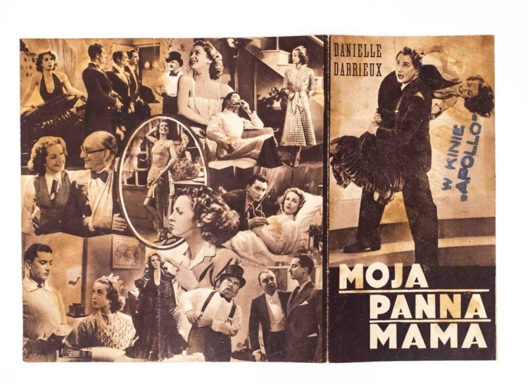 STARA REKLAMA - KINO, FILM MOJA PANNA MAMA, KINO APOLLO, l. 30/40