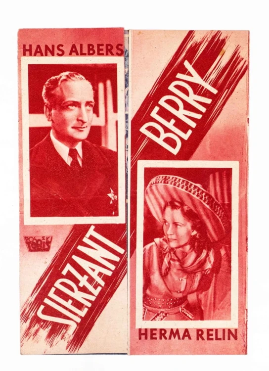 STARA REKLAMA - KINO, FILM SIERŻANT BERRY l. 30/40