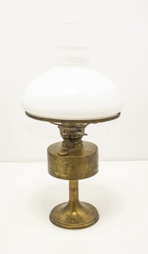 STARA MOSIĘŻNA LAMPA NAFTOWA KOSMOS BRENNER