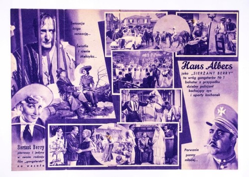 STARA REKLAMA - KINO, FILM SIERŻANT BERRY l. 30/40
