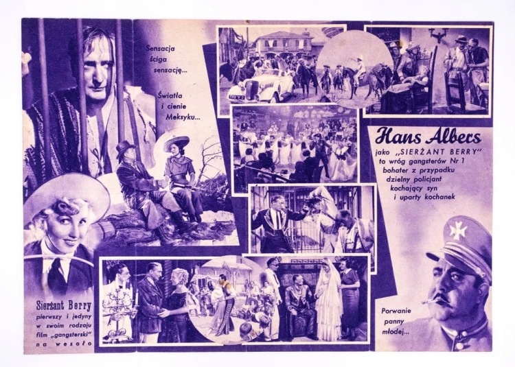 STARA REKLAMA - KINO, FILM SIERŻANT BERRY l. 30/40