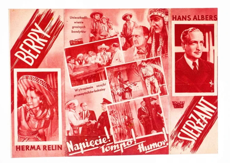 STARA REKLAMA - KINO, FILM SIERŻANT BERRY l. 30/40