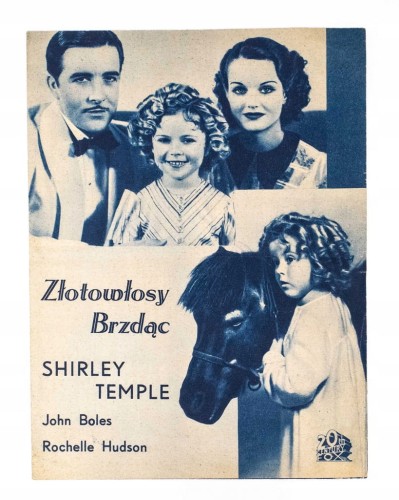 STARA REKLAMA - KINO, FILM ZŁOTOWŁOSY BRZDĄC, WARSZAWA l. 30/40