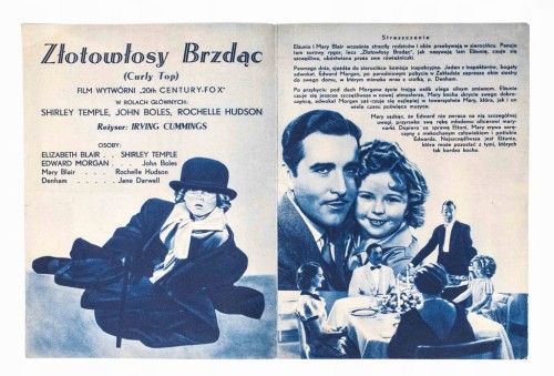 STARA REKLAMA - KINO, FILM ZŁOTOWŁOSY BRZDĄC, WARSZAWA l. 30/40