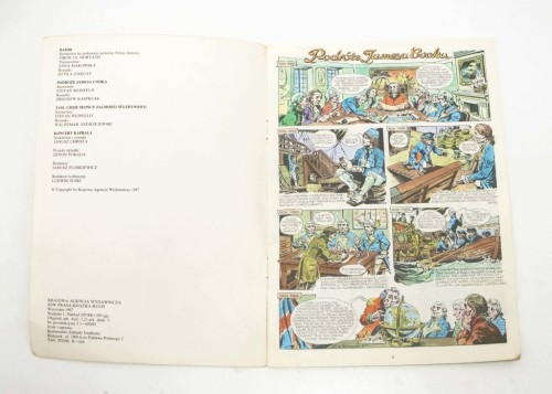 STARY KOMIKS BAMBI, PODRÓŻE JAMESA COOKA, KONCERT KAPRALA 1987