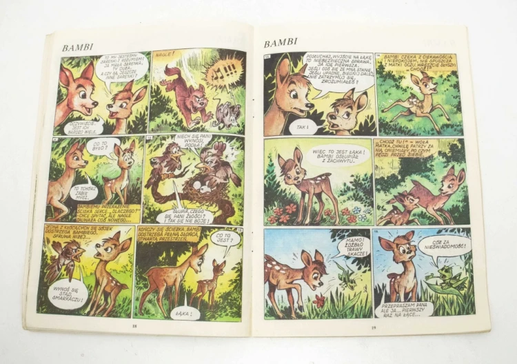 STARY KOMIKS BAMBI, PODRÓŻE JAMESA COOKA, KONCERT KAPRALA 1987