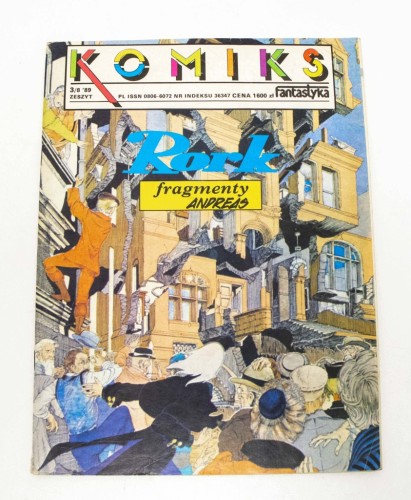 STARY KOMIKS FANTASTYKA, RORK FRAGMENTY ANDREAS, ZESZYT 3/8 1989