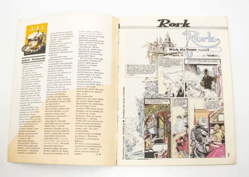 STARY KOMIKS FANTASTYKA, RORK FRAGMENTY ANDREAS, ZESZYT 3/8 1989