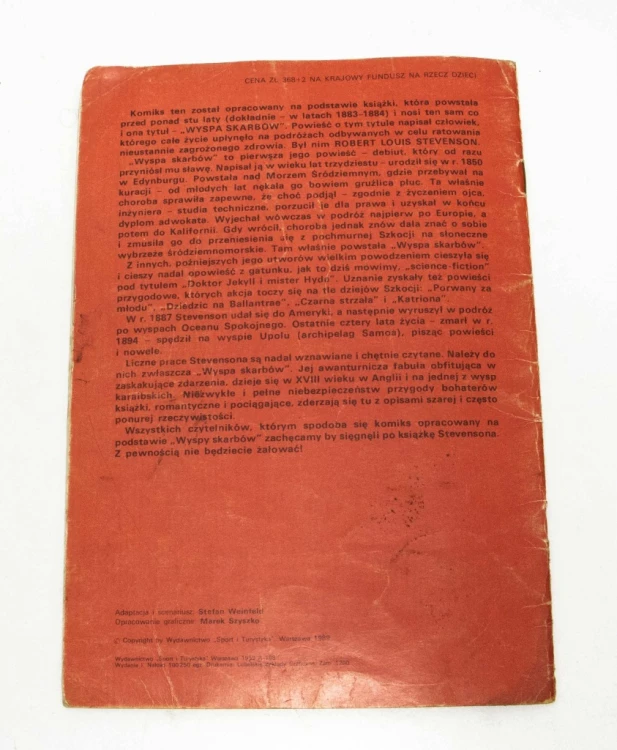 STARY KOMIKS WYSPA SKARBÓW 1989