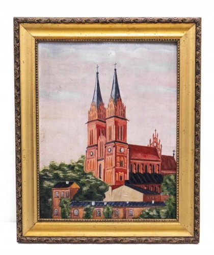STARY MALOWANY OBRAZ - KATEDRA, WŁOCŁAWEK