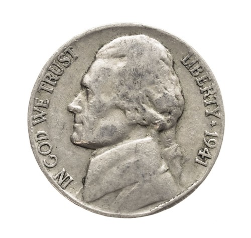 Stany Zjednoczone Ameryki (USA), 5 centów 1941, Filadelfia