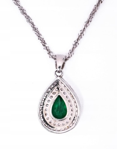 STARY WISIOREK Z KAMIENIEM, SBREBRO / BIAŁY METAL ?