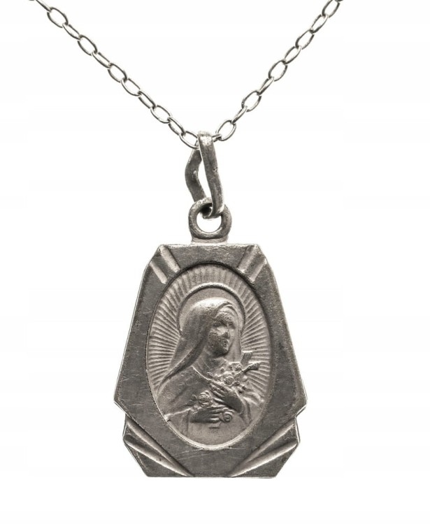 STARY SREBRNY WISIOREK 925 MARYJA