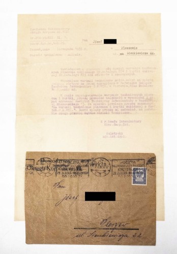 STARY LIST + KOPERTA, DOWÓDZTWO OKRĘGU KORPUSU VII, POZNAŃ / PLESZEW 1935
