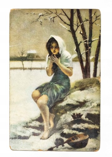 STARA POCZTÓWKA - OBRAZ SUZANNE DAYNES GRASSOT l. 20/30