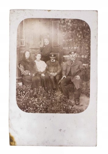 STARA FOTOGRAFIA - ZDJĘCIE RODZINNE, OPOCZNO 1906