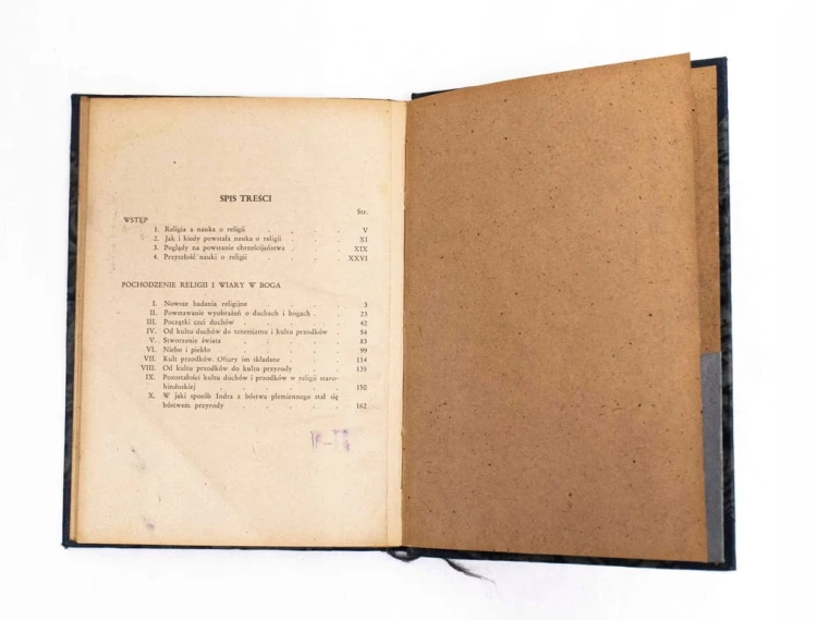 STARA KSIĄŻKA POCHODZENIE RELIGII I WIARY W BOGA 1948