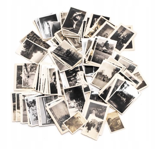 ZESTAW STARYCH FOTOGRAFII RODZINNYCH - WARSZAWA I OKOLICE II RP