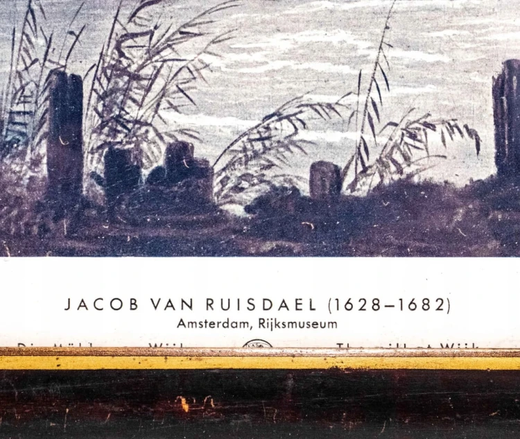 STARY OBRAZ - JACOB VAN RUISDAEL, WIATRAK W WIJK KOŁO DUURSTEDE