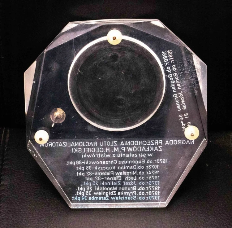 MEDAL PRZECHODNI RACJONALIZATORÓW HCP W STRZELANIU Z WIATRÓWKI 1972 - 1981