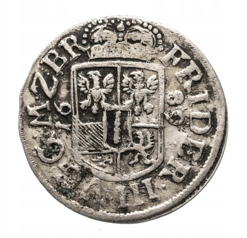 Brandenburgia-Prusy, Fryderyk III (1688-1701), 1/12 talara 1689 SD,Stargard