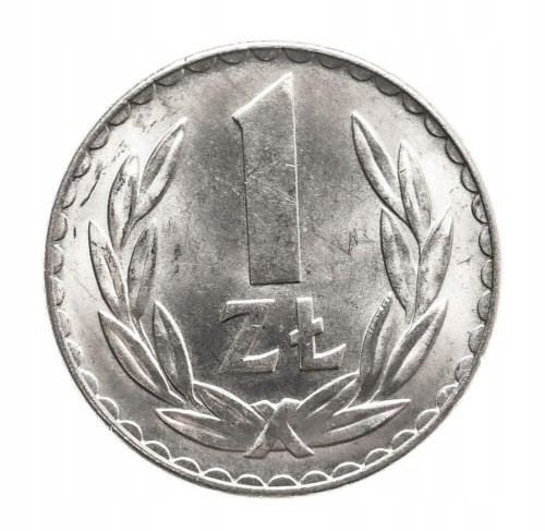 Polska, PRL (1944-1989), 1 złoty 1975, bez znaku mennicy