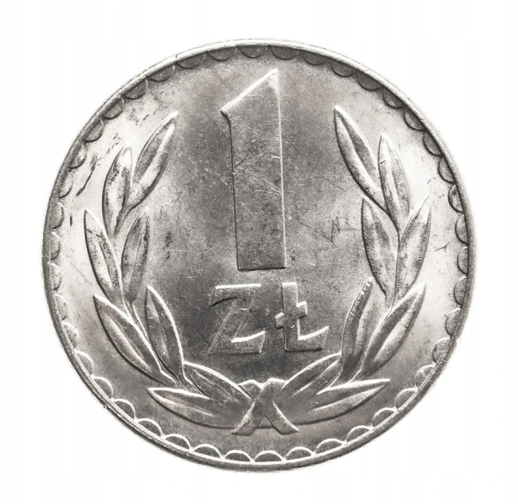 Polska, PRL (1944-1989), 1 złoty 1975, bez znaku mennicy