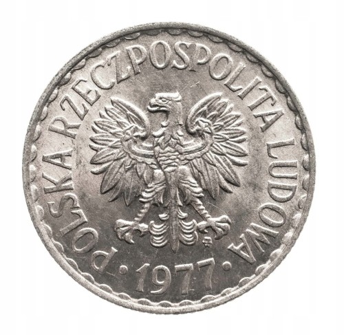 Polska, PRL (1944-1989), 1 złoty 1977