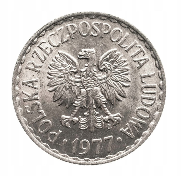 Polska, PRL (1944-1989), 1 złoty 1977