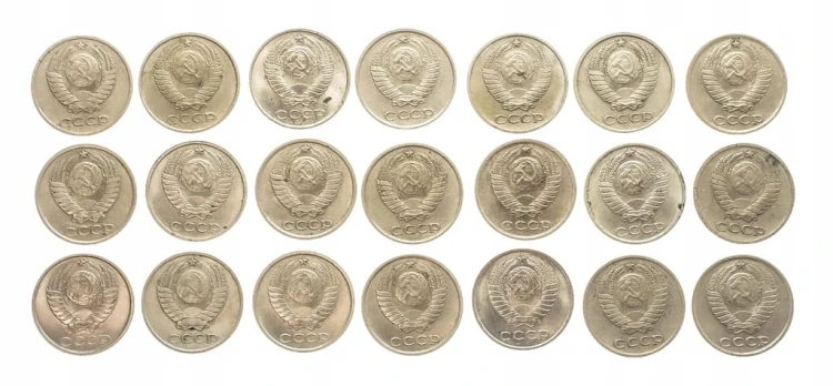 Rosja, ZSRR, zestaw monet obiegowych, 10 kopiejek 1961-1990