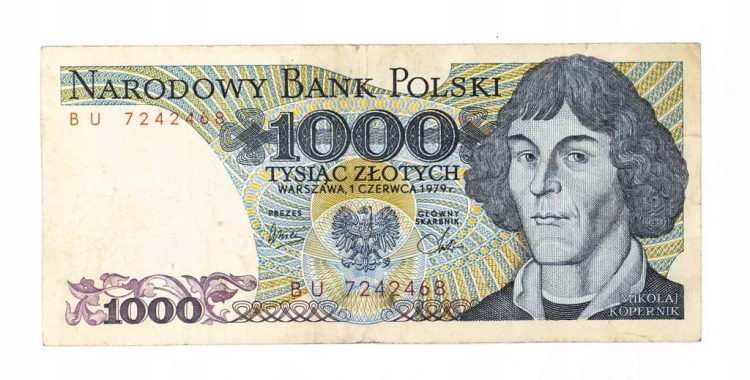 Polska, PRL (1944 - 1989), 1000 ZŁOTYCH 1.06.1979, seria BU