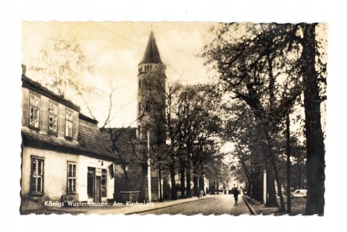 STARA POCZTÓWKA - KOŚCIÓŁ, KONIGS WUSTERHAUSEN, NIEMCY
