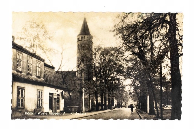 STARA POCZTÓWKA - KOŚCIÓŁ, KONIGS WUSTERHAUSEN, NIEMCY