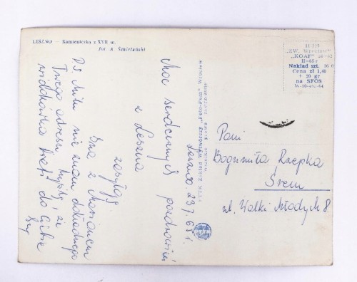 LESZNO - KAMIENICZKA Z XVII W. 1965