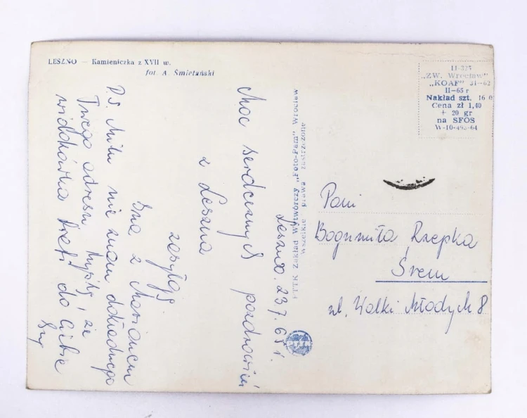 LESZNO - KAMIENICZKA Z XVII W. 1965