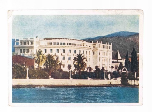 STARA POCZTÓWKA - SUKHUMI, HOTEL ABKHAZIA, GRUZJA 1963