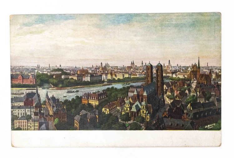 WROCŁAW - PANORAMA MIASTA 1913