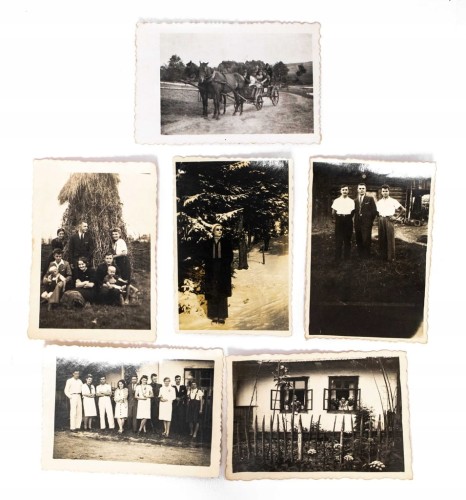 ZESTAW STARYCH FOTOGRAFII RODZINNYCH 1941 - 1943