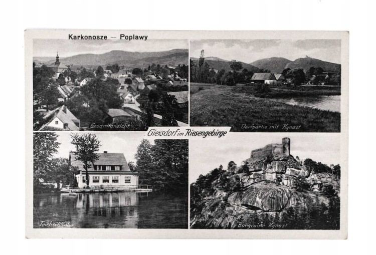 KARKONOSZE - ZAMEK CHOJNIK, RESTAURACJA PODGÓRZYN, POPŁAWY l. 30/40