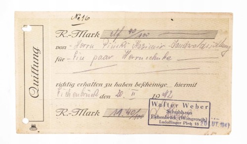 STARY RACHUNEK - WALTER WEBER, WĄGROWIEC 1942