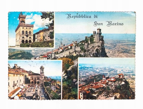 STARA POCZTÓWKA - SAN MARINO 1962
